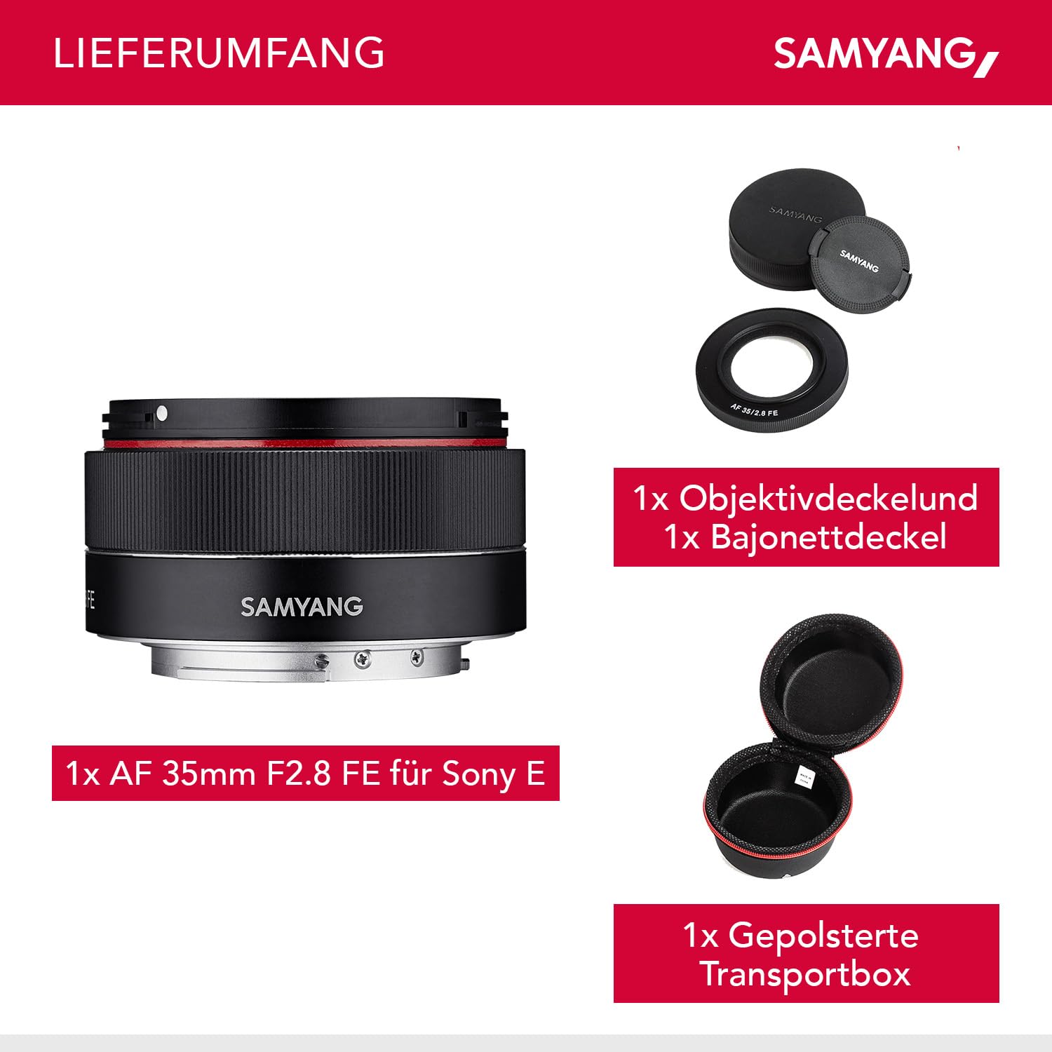 Samyang AF 35 mm F2.8 Auto Focus Lens for Full Frame Sony E Mount (Black) Samyang AF 35 mm F2.8 Auto Focus Lens for Full Frame Sony E Mount (Black)